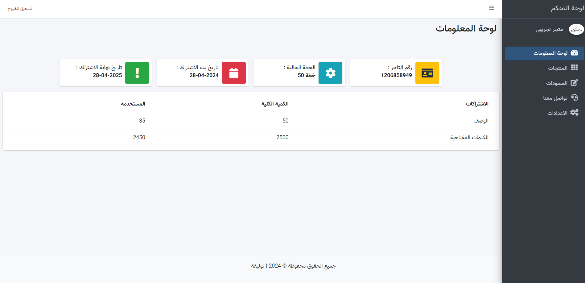 Dashboard